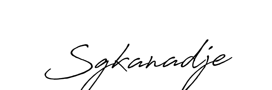 It looks lik you need a new signature style for name Sgkanadje. Design unique handwritten (Antro_Vectra_Bolder) signature with our free signature maker in just a few clicks. Sgkanadje signature style 7 images and pictures png
