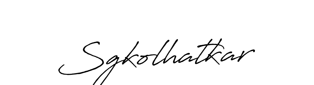 Use a signature maker to create a handwritten signature online. With this signature software, you can design (Antro_Vectra_Bolder) your own signature for name Sgkolhatkar. Sgkolhatkar signature style 7 images and pictures png