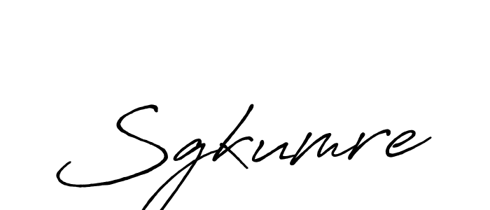 You should practise on your own different ways (Antro_Vectra_Bolder) to write your name (Sgkumre) in signature. don't let someone else do it for you. Sgkumre signature style 7 images and pictures png