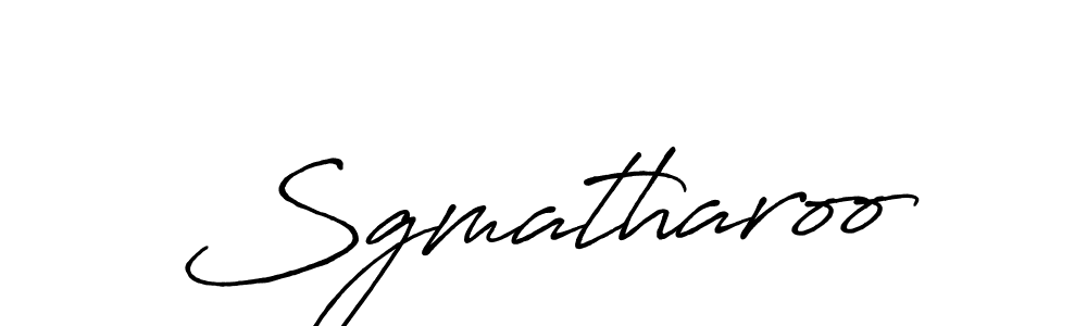Use a signature maker to create a handwritten signature online. With this signature software, you can design (Antro_Vectra_Bolder) your own signature for name Sgmatharoo. Sgmatharoo signature style 7 images and pictures png