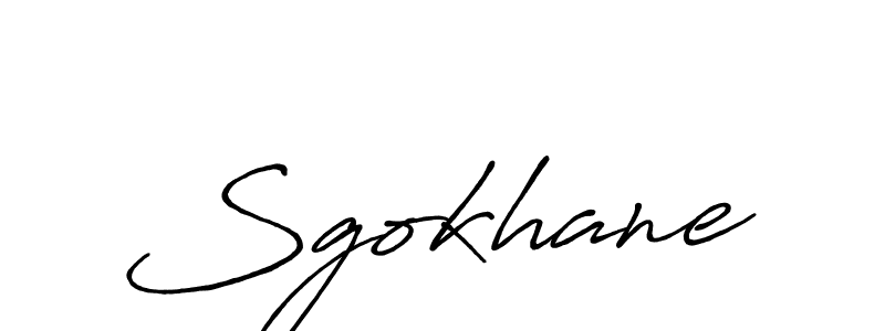 You should practise on your own different ways (Antro_Vectra_Bolder) to write your name (Sgokhane) in signature. don't let someone else do it for you. Sgokhane signature style 7 images and pictures png