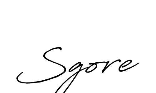 How to make Sgore signature? Antro_Vectra_Bolder is a professional autograph style. Create handwritten signature for Sgore name. Sgore signature style 7 images and pictures png