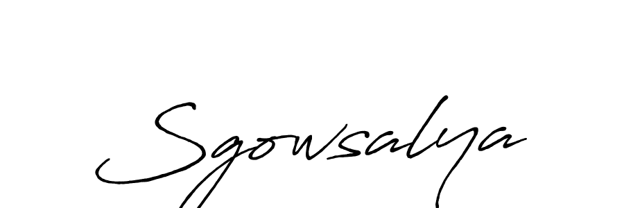 Also we have Sgowsalya name is the best signature style. Create professional handwritten signature collection using Antro_Vectra_Bolder autograph style. Sgowsalya signature style 7 images and pictures png