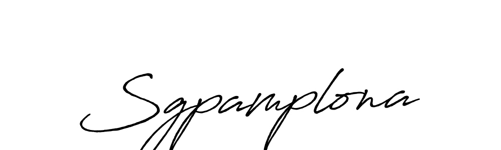 if you are searching for the best signature style for your name Sgpamplona. so please give up your signature search. here we have designed multiple signature styles  using Antro_Vectra_Bolder. Sgpamplona signature style 7 images and pictures png