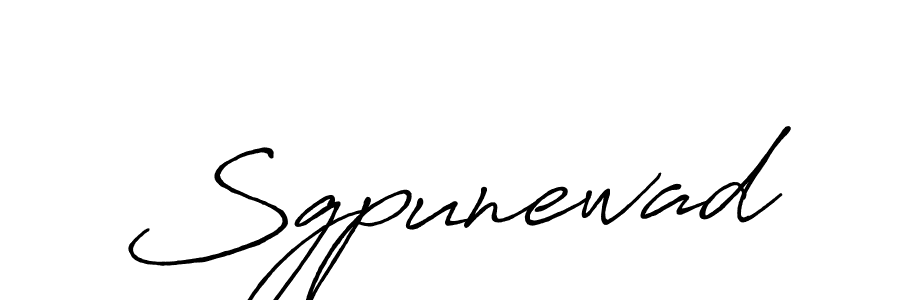 Make a beautiful signature design for name Sgpunewad. With this signature (Antro_Vectra_Bolder) style, you can create a handwritten signature for free. Sgpunewad signature style 7 images and pictures png