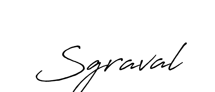Create a beautiful signature design for name Sgraval. With this signature (Antro_Vectra_Bolder) fonts, you can make a handwritten signature for free. Sgraval signature style 7 images and pictures png