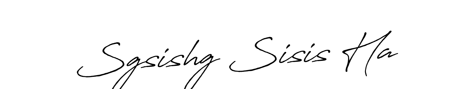 This is the best signature style for the Sgsishg Sisis Ha name. Also you like these signature font (Antro_Vectra_Bolder). Mix name signature. Sgsishg Sisis Ha signature style 7 images and pictures png