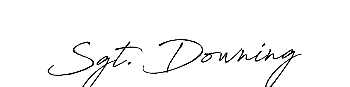 Similarly Antro_Vectra_Bolder is the best handwritten signature design. Signature creator online .You can use it as an online autograph creator for name Sgt. Downing. Sgt. Downing signature style 7 images and pictures png