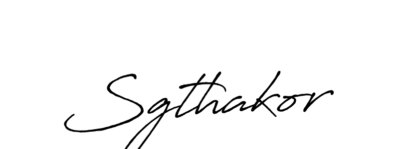 How to make Sgthakor signature? Antro_Vectra_Bolder is a professional autograph style. Create handwritten signature for Sgthakor name. Sgthakor signature style 7 images and pictures png