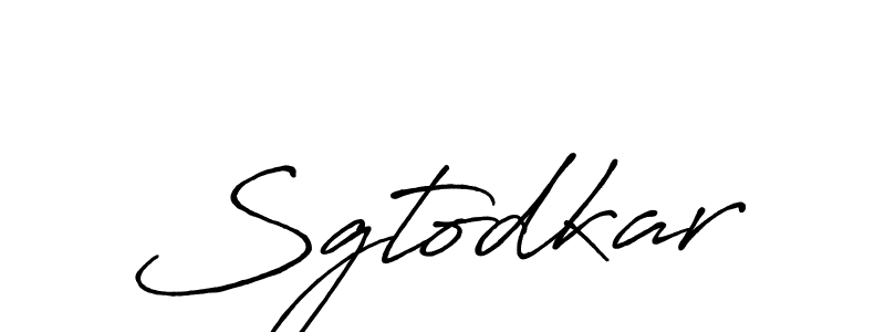 Design your own signature with our free online signature maker. With this signature software, you can create a handwritten (Antro_Vectra_Bolder) signature for name Sgtodkar. Sgtodkar signature style 7 images and pictures png