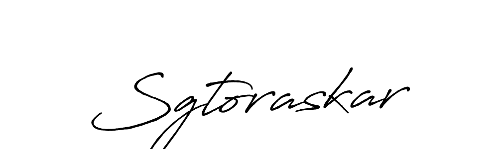 Once you've used our free online signature maker to create your best signature Antro_Vectra_Bolder style, it's time to enjoy all of the benefits that Sgtoraskar name signing documents. Sgtoraskar signature style 7 images and pictures png