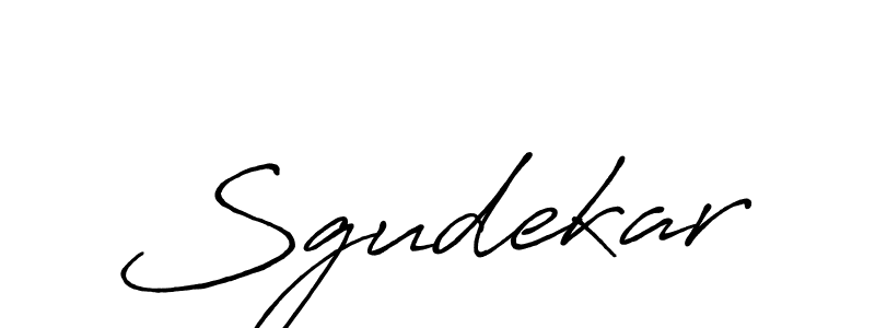 Sgudekar stylish signature style. Best Handwritten Sign (Antro_Vectra_Bolder) for my name. Handwritten Signature Collection Ideas for my name Sgudekar. Sgudekar signature style 7 images and pictures png