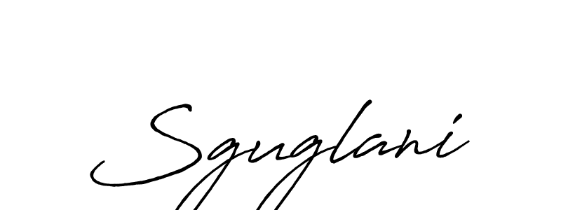 Create a beautiful signature design for name Sguglani. With this signature (Antro_Vectra_Bolder) fonts, you can make a handwritten signature for free. Sguglani signature style 7 images and pictures png