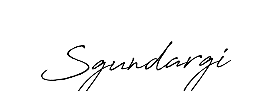 Create a beautiful signature design for name Sgundargi. With this signature (Antro_Vectra_Bolder) fonts, you can make a handwritten signature for free. Sgundargi signature style 7 images and pictures png