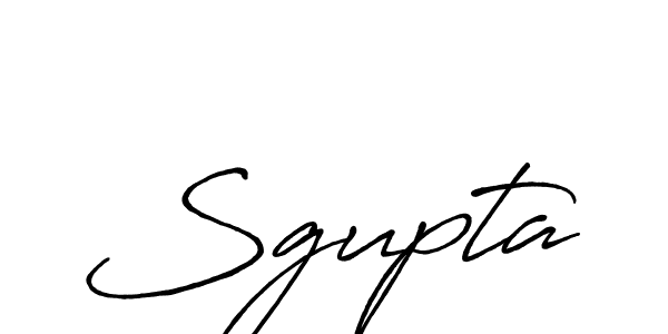 Create a beautiful signature design for name Sgupta. With this signature (Antro_Vectra_Bolder) fonts, you can make a handwritten signature for free. Sgupta signature style 7 images and pictures png