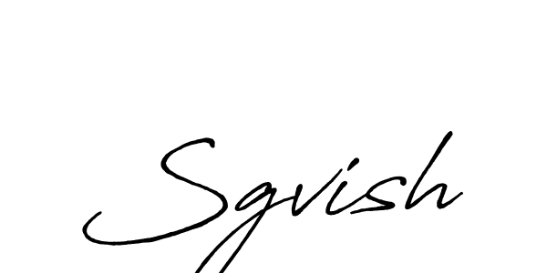 How to make Sgvish name signature. Use Antro_Vectra_Bolder style for creating short signs online. This is the latest handwritten sign. Sgvish signature style 7 images and pictures png
