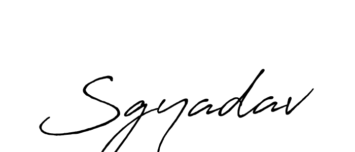 How to make Sgyadav signature? Antro_Vectra_Bolder is a professional autograph style. Create handwritten signature for Sgyadav name. Sgyadav signature style 7 images and pictures png