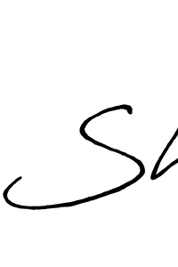 Also we have Sh name is the best signature style. Create professional handwritten signature collection using Antro_Vectra_Bolder autograph style. Sh signature style 7 images and pictures png
