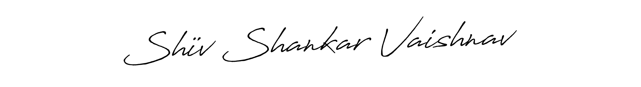 Use a signature maker to create a handwritten signature online. With this signature software, you can design (Antro_Vectra_Bolder) your own signature for name Shïv Shankar Vaishnav. Shïv Shankar Vaishnav signature style 7 images and pictures png