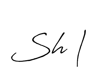 Make a beautiful signature design for name Sh |. With this signature (Antro_Vectra_Bolder) style, you can create a handwritten signature for free. Sh | signature style 7 images and pictures png