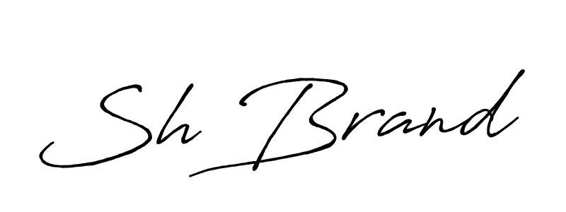 Sh Brand stylish signature style. Best Handwritten Sign (Antro_Vectra_Bolder) for my name. Handwritten Signature Collection Ideas for my name Sh Brand. Sh Brand signature style 7 images and pictures png