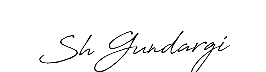 Design your own signature with our free online signature maker. With this signature software, you can create a handwritten (Antro_Vectra_Bolder) signature for name Sh Gundargi. Sh Gundargi signature style 7 images and pictures png