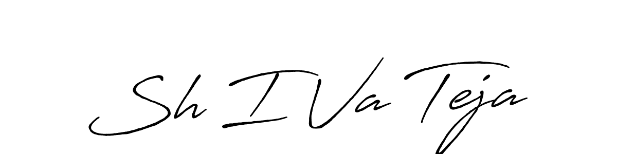 Create a beautiful signature design for name Sh I Va Teja. With this signature (Antro_Vectra_Bolder) fonts, you can make a handwritten signature for free. Sh I Va Teja signature style 7 images and pictures png