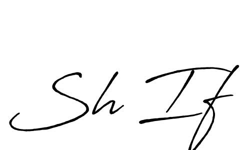 It looks lik you need a new signature style for name Sh If. Design unique handwritten (Antro_Vectra_Bolder) signature with our free signature maker in just a few clicks. Sh If signature style 7 images and pictures png