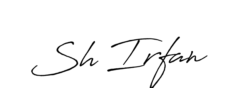 if you are searching for the best signature style for your name Sh Irfan. so please give up your signature search. here we have designed multiple signature styles  using Antro_Vectra_Bolder. Sh Irfan signature style 7 images and pictures png
