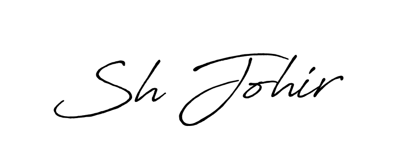 Sh Johir stylish signature style. Best Handwritten Sign (Antro_Vectra_Bolder) for my name. Handwritten Signature Collection Ideas for my name Sh Johir. Sh Johir signature style 7 images and pictures png