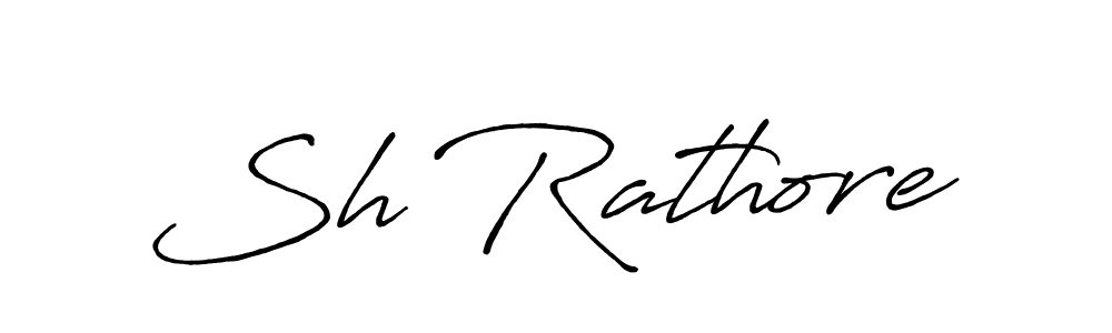 Use a signature maker to create a handwritten signature online. With this signature software, you can design (Antro_Vectra_Bolder) your own signature for name Sh Rathore. Sh Rathore signature style 7 images and pictures png