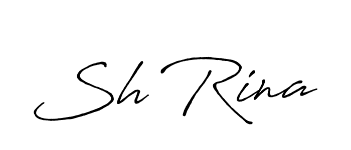 Also You can easily find your signature by using the search form. We will create Sh Rina name handwritten signature images for you free of cost using Antro_Vectra_Bolder sign style. Sh Rina signature style 7 images and pictures png