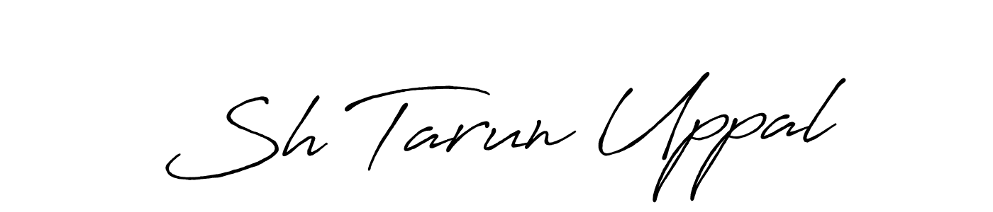 Antro_Vectra_Bolder is a professional signature style that is perfect for those who want to add a touch of class to their signature. It is also a great choice for those who want to make their signature more unique. Get Sh Tarun Uppal name to fancy signature for free. Sh Tarun Uppal signature style 7 images and pictures png