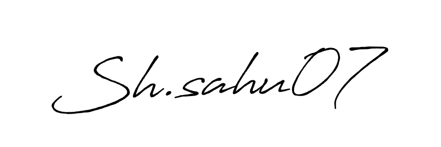 Make a beautiful signature design for name Sh.sahu07. With this signature (Antro_Vectra_Bolder) style, you can create a handwritten signature for free. Sh.sahu07 signature style 7 images and pictures png