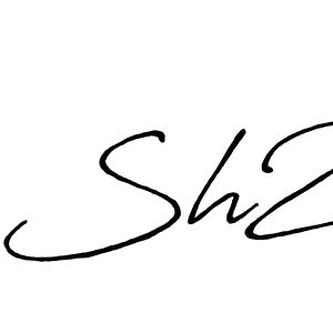 You should practise on your own different ways (Antro_Vectra_Bolder) to write your name (Sh2) in signature. don't let someone else do it for you. Sh2 signature style 7 images and pictures png