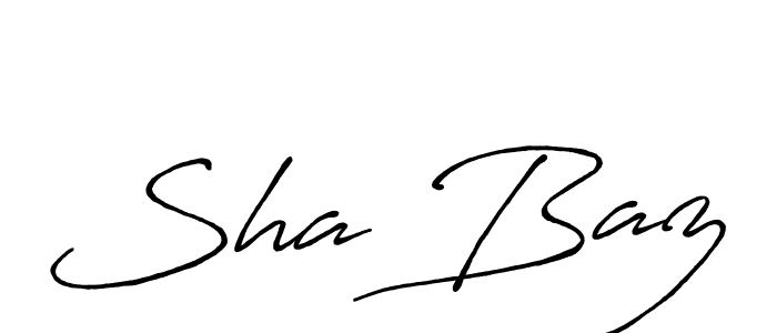 Sha Baz stylish signature style. Best Handwritten Sign (Antro_Vectra_Bolder) for my name. Handwritten Signature Collection Ideas for my name Sha Baz. Sha Baz signature style 7 images and pictures png