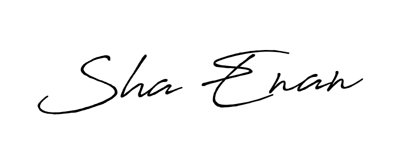 Also we have Sha Enan name is the best signature style. Create professional handwritten signature collection using Antro_Vectra_Bolder autograph style. Sha Enan signature style 7 images and pictures png