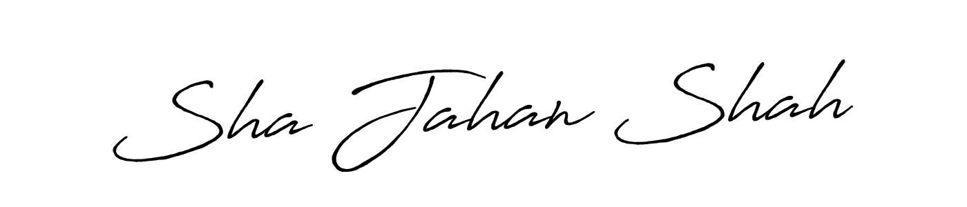 Similarly Antro_Vectra_Bolder is the best handwritten signature design. Signature creator online .You can use it as an online autograph creator for name Sha Jahan Shah. Sha Jahan Shah signature style 7 images and pictures png