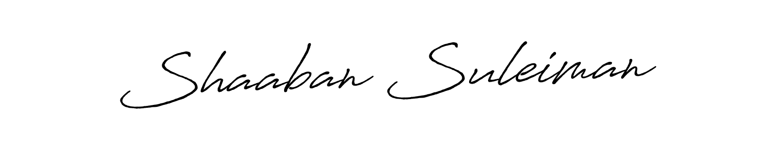 Also we have Shaaban Suleiman name is the best signature style. Create professional handwritten signature collection using Antro_Vectra_Bolder autograph style. Shaaban Suleiman signature style 7 images and pictures png