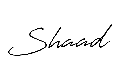 How to make Shaad name signature. Use Antro_Vectra_Bolder style for creating short signs online. This is the latest handwritten sign. Shaad signature style 7 images and pictures png