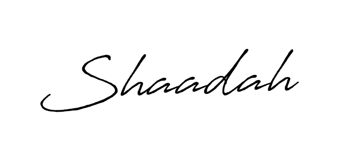 Shaadah stylish signature style. Best Handwritten Sign (Antro_Vectra_Bolder) for my name. Handwritten Signature Collection Ideas for my name Shaadah. Shaadah signature style 7 images and pictures png