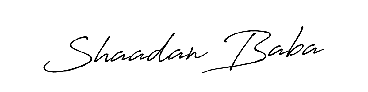 Once you've used our free online signature maker to create your best signature Antro_Vectra_Bolder style, it's time to enjoy all of the benefits that Shaadan Baba name signing documents. Shaadan Baba signature style 7 images and pictures png