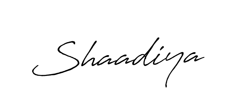 How to make Shaadiya signature? Antro_Vectra_Bolder is a professional autograph style. Create handwritten signature for Shaadiya name. Shaadiya signature style 7 images and pictures png