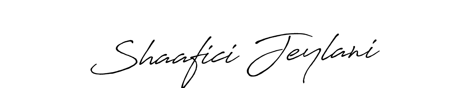 The best way (Antro_Vectra_Bolder) to make a short signature is to pick only two or three words in your name. The name Shaafici Jeylani include a total of six letters. For converting this name. Shaafici Jeylani signature style 7 images and pictures png
