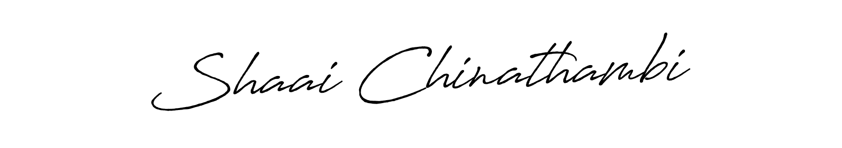Create a beautiful signature design for name Shaai Chinathambi. With this signature (Antro_Vectra_Bolder) fonts, you can make a handwritten signature for free. Shaai Chinathambi signature style 7 images and pictures png