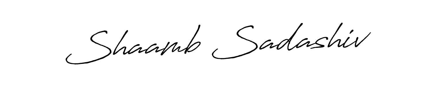 Make a beautiful signature design for name Shaamb Sadashiv. Use this online signature maker to create a handwritten signature for free. Shaamb Sadashiv signature style 7 images and pictures png