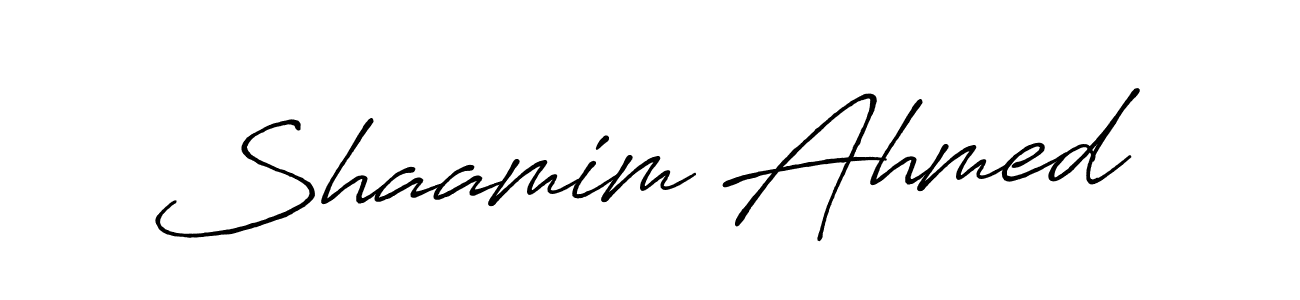 Similarly Antro_Vectra_Bolder is the best handwritten signature design. Signature creator online .You can use it as an online autograph creator for name Shaamim Ahmed. Shaamim Ahmed signature style 7 images and pictures png