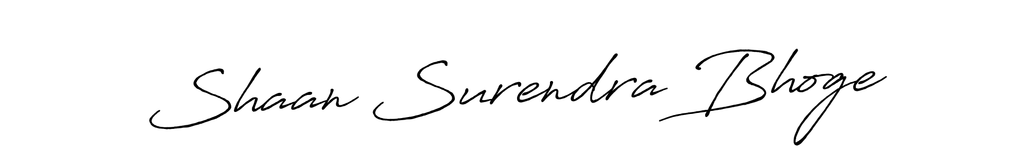 Shaan Surendra Bhoge stylish signature style. Best Handwritten Sign (Antro_Vectra_Bolder) for my name. Handwritten Signature Collection Ideas for my name Shaan Surendra Bhoge. Shaan Surendra Bhoge signature style 7 images and pictures png