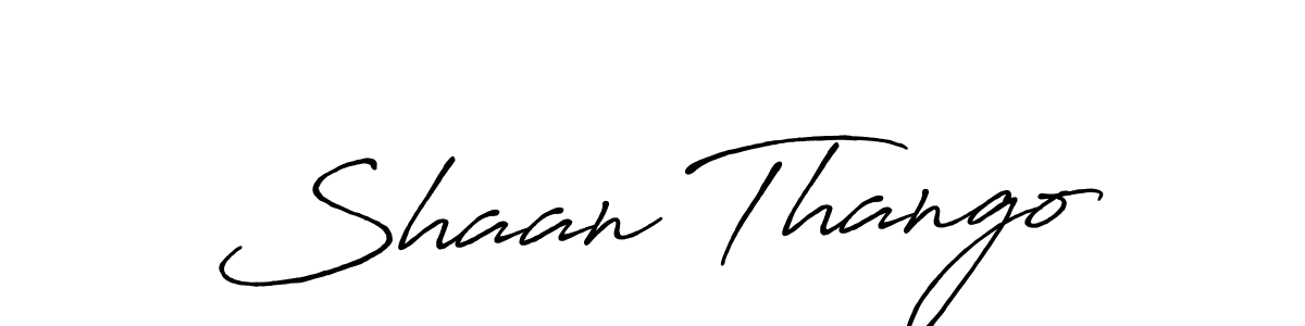Use a signature maker to create a handwritten signature online. With this signature software, you can design (Antro_Vectra_Bolder) your own signature for name Shaan Thango. Shaan Thango signature style 7 images and pictures png