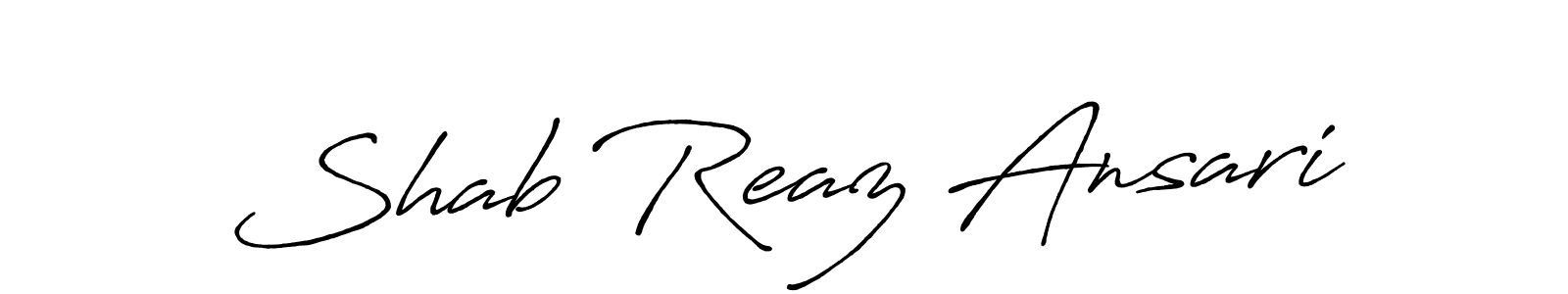 Also You can easily find your signature by using the search form. We will create Shab Reaz Ansari name handwritten signature images for you free of cost using Antro_Vectra_Bolder sign style. Shab Reaz Ansari signature style 7 images and pictures png